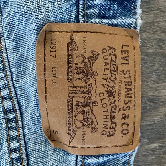 Levis 12917 Boot Cut Petite S 10 - Very Good - Picture 3 of 3
